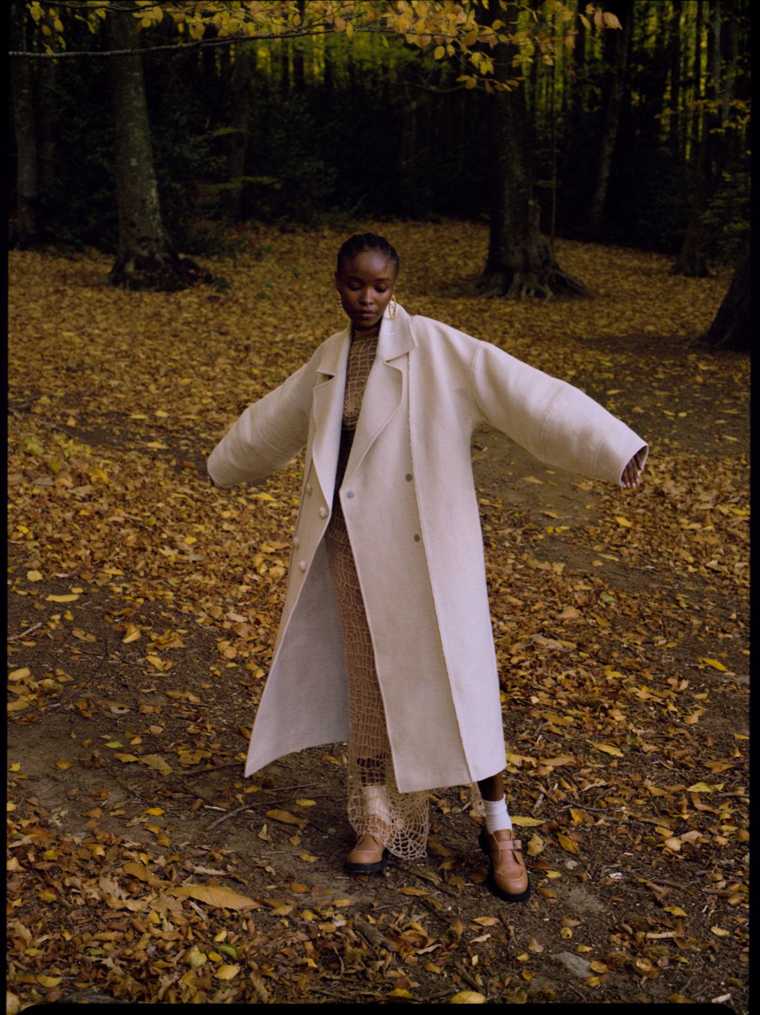 Abrigo en reportaje Vogue