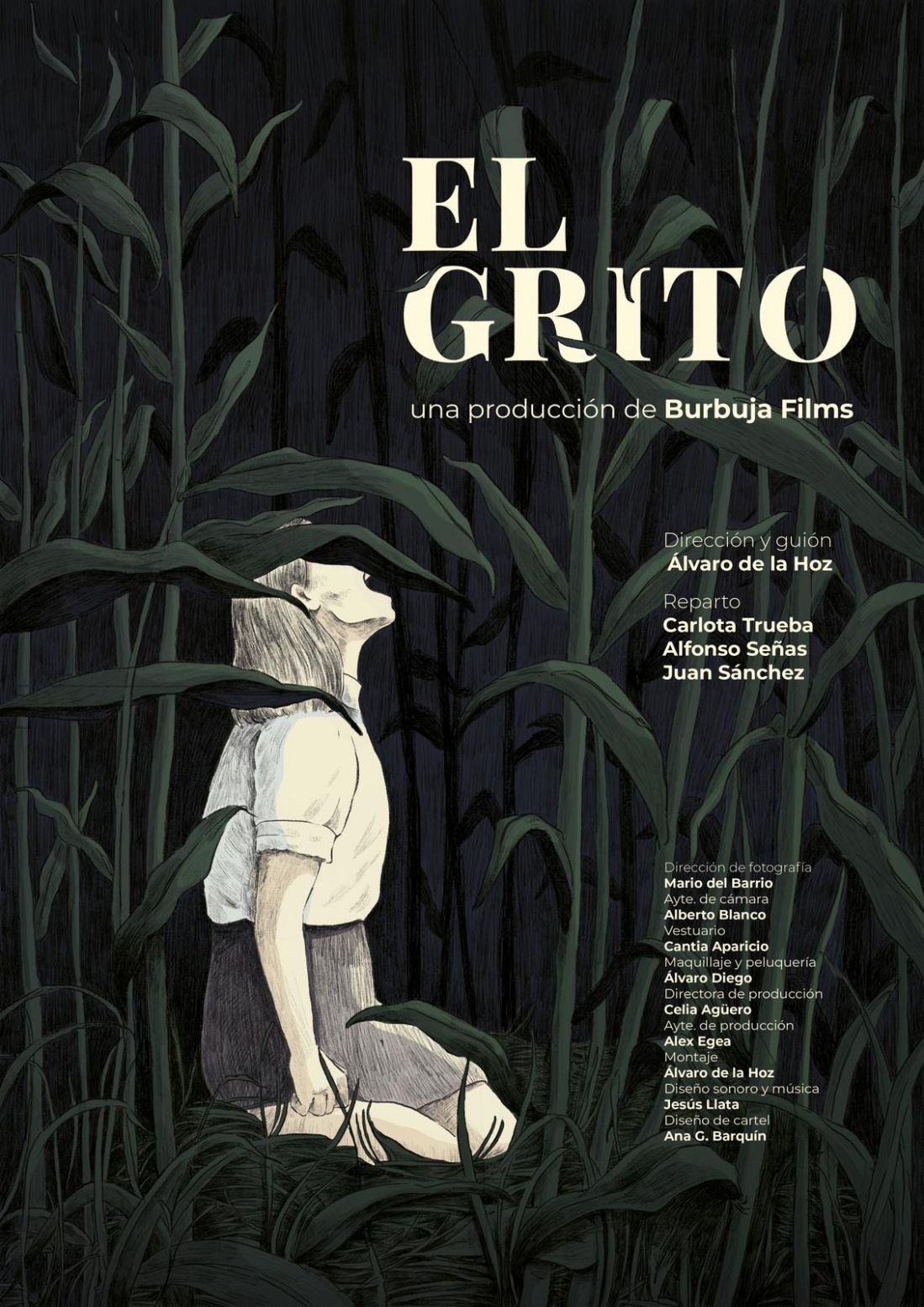 Cartel cortometraje El Grito