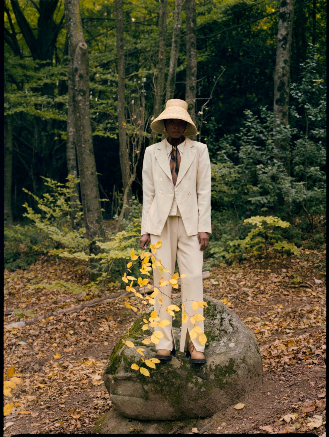 Traje reportaje Vogue